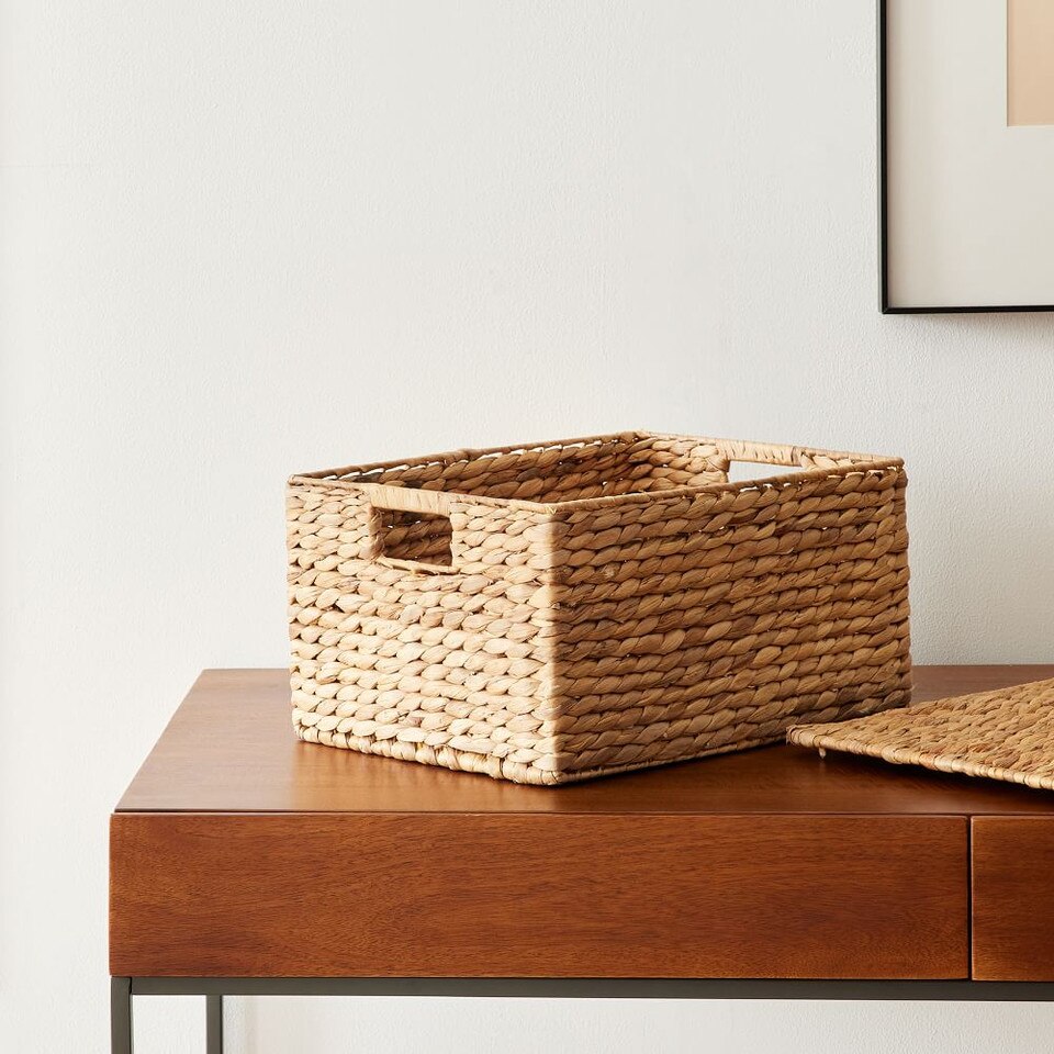 Twist Weave Baskets Natural west elm United Kingdom